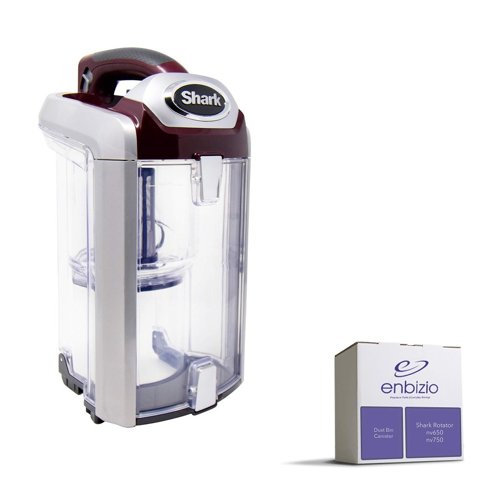 Enbizio Genuine Vacuum Replacement Parts for the Shark Professional Rotator Powered Lift Away Upright Vacuum NV650 NV652 NV750 NV752 - Dust Bin Canister Attachment