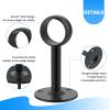 SDTC Tech 1 Inch Curtain Rod Ceiling-Mount Bracket Stainless Steel Black view 3