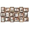 HELLO LAURA - 4x6 Picture Frame Collage With 18 Openings for Wall - Large Photo Frame Collage Wall Decor for Living Room Bedroom - Rusted Gold view 2