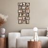 HELLO LAURA - 4x6 Picture Frame Collage With 18 Openings for Wall - Large Photo Frame Collage Wall Decor for Living Room Bedroom - Rusted Gold view 4