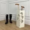 Mango Steam White Tall 21.75" Japanese Ginkgo Leaf Umbrella/Cane/Walking Stick Holder, Stand, Rack Organizer view 3
