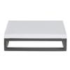 HUBERT Black Display Riser with White Top - 3 1/5" H view 1