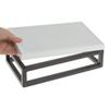 HUBERT Black Display Riser with White Top - 3 1/5" H view 3