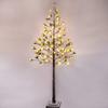 6-Ft Prelit Christmas Tree, Pine with Green Needle Leaves Lighted Tree with 96 Warm White Lights. view 1