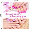 Quote II Beauty That's Naturally You Spa Nail Salon Sign Advertising Marketing Dcor Vertical (Perforated 70/30 See Through Window Vinyl (Outdoors), 30") view 2
