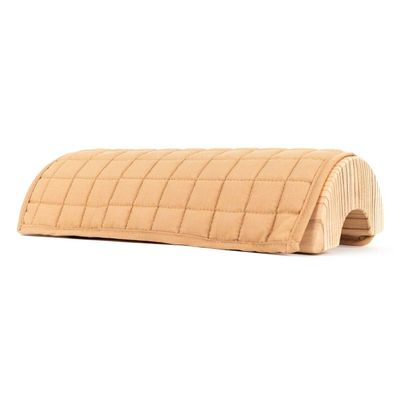 HSP Cotton Pillow Cover for Wooden Bolster Korean Pillow | 100% Cotton, Wood Pillow Cover with Elastic Band for Comfortable Massage and Exercise (Maple Color)