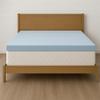 Gel-Infused Memory Foam Mattress Topper by LOUNJ Bedding view 2