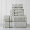 Modern Threads - Spun Loft 6-Piece 100% Combed Cotton Towel Set - Bath Towels, Hand Towels, & Washcloths - Super Absorbent & Quick Dry - 600 GSM - Soft & Plush, Gray view 1