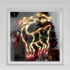 Northlight Lighted Reindeer Christmas Window Silhouette Decoration, 18", White view 3