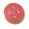 4 Year NA Pink Glitter, Bling Blingy, Crystal, Medallion, Token, Chip, Coin view 1