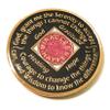 4 Year NA Pink Glitter, Bling Blingy, Crystal, Medallion, Token, Chip, Coin view 2
