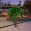 4' Pre-Lit Artificial Tropical Outdoor Patio Palm Tree - Multicolor Lights view 2