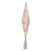 11" Lighted White and Gold Frosted Bethlehem Star with Scrolling Christmas Tree Topper - Clear Lights view 3