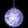 6" Clear LED Hanging Christmas Crystal Sphere Decor view 2