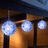 6" Clear LED Hanging Christmas Crystal Sphere Decor view 3