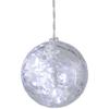6" Clear LED Hanging Christmas Crystal Sphere Decor view 4