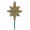 21" Lighted Gold Star of Bethlehem Christmas Tree Topper - Multicolor Lights view 1