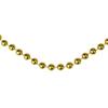 33ft x 10mm Shiny Gold Round Beaded Christmas Garland view 1