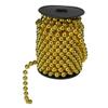 33ft x 10mm Shiny Gold Round Beaded Christmas Garland view 2