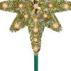 21" Gold Lighted Star of Bethlehem Christmas Tree Topper - Clear Lights view 4