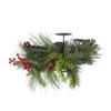 Northlight 32" Iced Mixed Pine Berries and Pine Cones Christmas Pillar Candle Holder view 3