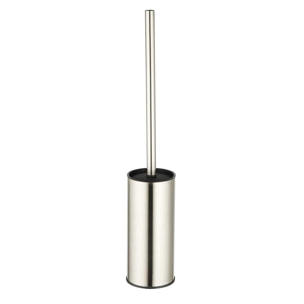 BGL Toilet Brush Holder Brushed Nickel, Stainless Steel 304 Brushed Nickel Round Freestanding Toilet Bowl Brush and Holder for Bathroom