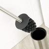 BGL Toilet Brush Holder Brushed Nickel, Stainless Steel 304 Brushed Nickel Round Freestanding Toilet Bowl Brush and Holder for Bathroom view 4