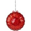 Northlight 6" LED Lighted Red Crystal Sphere Outdoor Christmas Decoration view 1