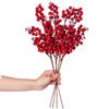Lvydec 4 Pack Artificial Red Berry Stems Clearance - 19.5 Inch Christmas Holly Berry Branches for Holiday Home Decor and Crafts view 1