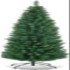 Giantex, Green Artificial Pencil Christmas, Premium Hinged Pine Tree with Solid Metal Legs, Perfect for Home, Shops and Holiday Decoration, (5FT) (Artificial Pencil Christmas Tree) view 1