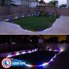 Russell Decor LED Rope Lights Red white Blue Patriotic Lights with 10-Level Dimmable Remote Control Decoration for 4th of July Christmas outdoor living Lights (90 feet) view 4