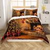 Erosebridal Christmas Queen Bedding Set, Christmas Tree Duvet Cover Xmas Gifts for Kids Adults, Xmas Decorations Bed Set, Rustic Country Quilt Cover Bedroom Decor, 2 Pillowcases (No Comforter) view 4