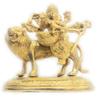 athizay Sherawali MATA murti | Gold Texture and Finish | Brass Durga Idol for Home puja | Maa Serawali Brass Murti for Navratri Poojan (18 cm) Gold view 3