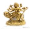 athizay Sherawali MATA murti | Gold Texture and Finish | Brass Durga Idol for Home puja | Maa Serawali Brass Murti for Navratri Poojan (18 cm) Gold view 4
