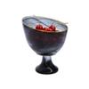 Classic Touch Decor Black Alabaster Footed Candy Bowl with Gold Trim-6.75" D view 2