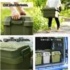 Risu TC-30 Trunk Cargo Storage Box, Made in Japan, 7.9 gal (30 L), Green, Set of 2 view 4