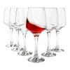 Vikko 12.75 Ounce Wine Glasses | Beautifully Shaped Thick and Durable Construction For Parties, Entertaining, and Everyday Use Dishwasher Safe Set of 6 Clear Glass Wine Glasses 2.5 Diameter view 1