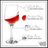 Vikko 12.75 Ounce Wine Glasses | Beautifully Shaped Thick and Durable Construction For Parties, Entertaining, and Everyday Use Dishwasher Safe Set of 6 Clear Glass Wine Glasses 2.5 Diameter view 2