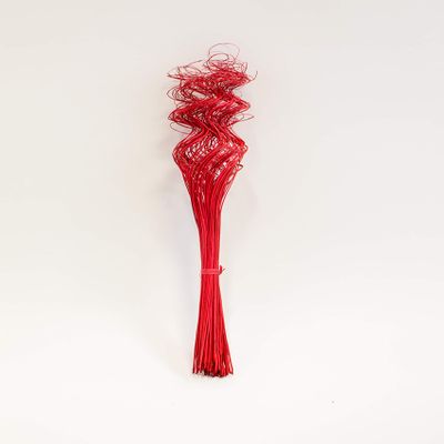 Ting Ting Multicolored or Single-Colored Sparkle Glitter Branches Vase Filler Table Centerpiece Wedding Christmas Holiday & Home Decoration 26" Long (RED (no Glitter), 2 BUN)