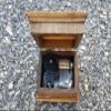 Wooden music box with a father and daughter image on the top, with your customized message on the bottom side of the box with your choice of color and song view 2