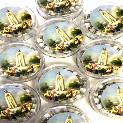 12 Pcs Our Lady of Fatima Baptism Party Favors Rosaries Recuerdos Bautizo