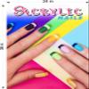 Acrylic III Nail Salon Salon Sign Advertising Marketing Dcor Vertical (Perforated 70/30 See Through Window Vinyl [Outdoors], 36H x 24W) view 3