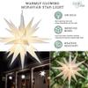 Elf Logic 14 Bright White LED Moravian Star Tree Topper - Hanging Outdoor/Indoor Christmas Tree Star Topper Light - Use as Holiday Decoration, Porch Light, Wedding and Ballroom Venue Decor view 3