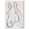 Wynwood Studio Animals Wall Art Canvas Prints 'Stallion Sketch III' Home Dcor, 16" x 24", Black, White view 1
