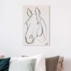 Wynwood Studio Animals Wall Art Canvas Prints 'Stallion Sketch III' Home Dcor, 16" x 24", Black, White view 3