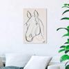 Wynwood Studio Animals Wall Art Canvas Prints 'Stallion Sketch III' Home Dcor, 16" x 24", Black, White view 4