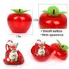 20 Pack Apple Container Christmas Wedding Party Toy Filled Plastic Bobbing Apples Christmas Tree Xmas Decorations Baubles Party Wedding Fruit Ornament Teacher Supplies Favors for Kids view 2