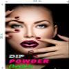 Dip Powder II Nail Salon Sign Advertising Marketing Dcor Vertical (Perforated 70/30 See-Through Window Vinyl [Outdoors], 36H x 24W) view 2