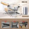 CGOLDENWALL 2 Blades Chinese Medicine Slicer Manual Radiused Biltong Slicer, with Magnetic Stainless Steel Tray, for Chinese Herbs, Biltong, Beef Jerky, Hard Fruits and Vegetables, Nougat view 4