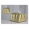 Rectangular Tissue Box Cover, Dispenser, Tissue Box, Creative Simple Waterproof Home Hotel Living Room Coffee Table Tissue Box (Color : Gold) view 3